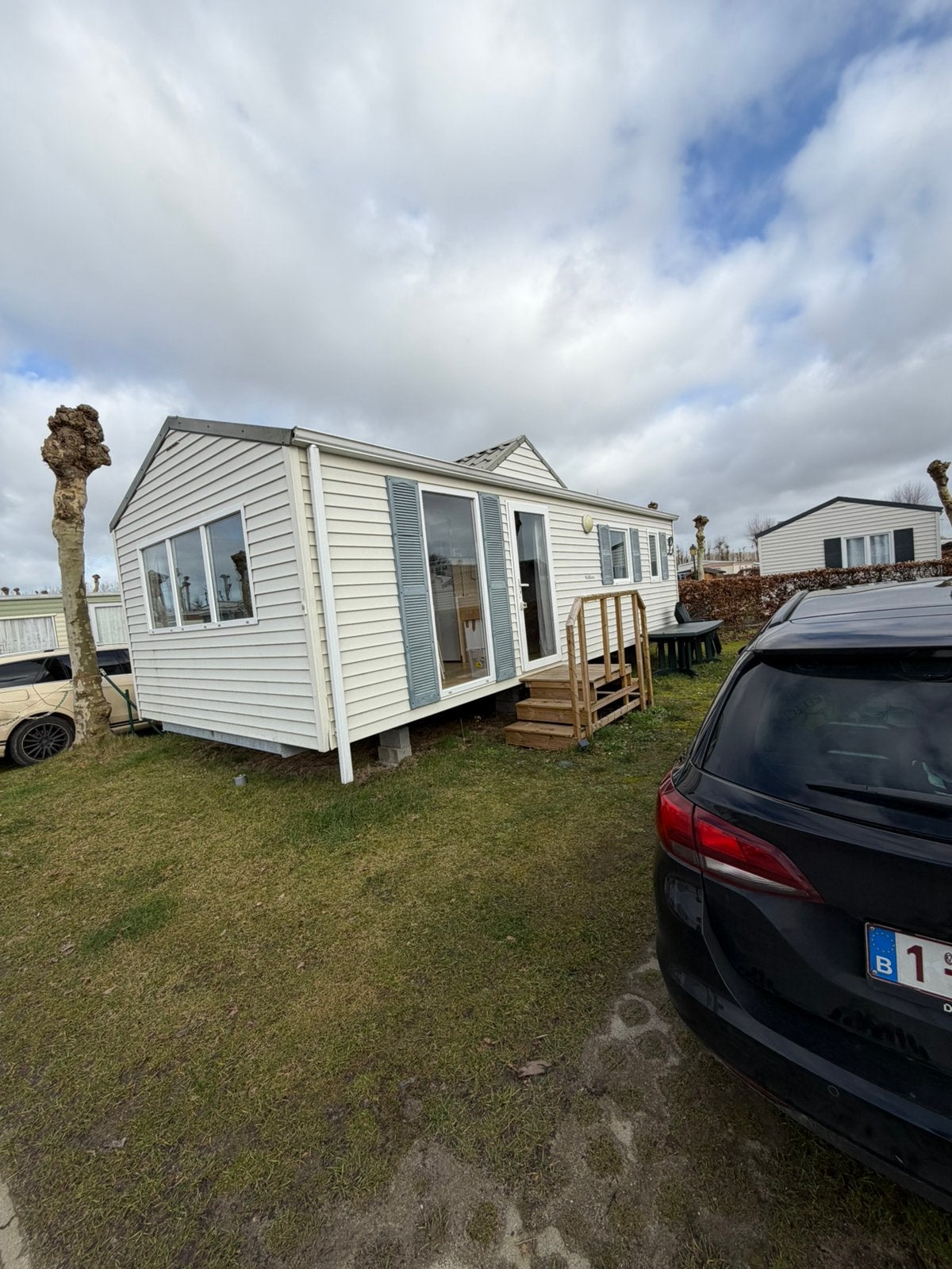 Stacaravan klein strand jabbeke, Caravanes & Camping, Caravanes résidentielles, jusqu'à 5, Enlèvement