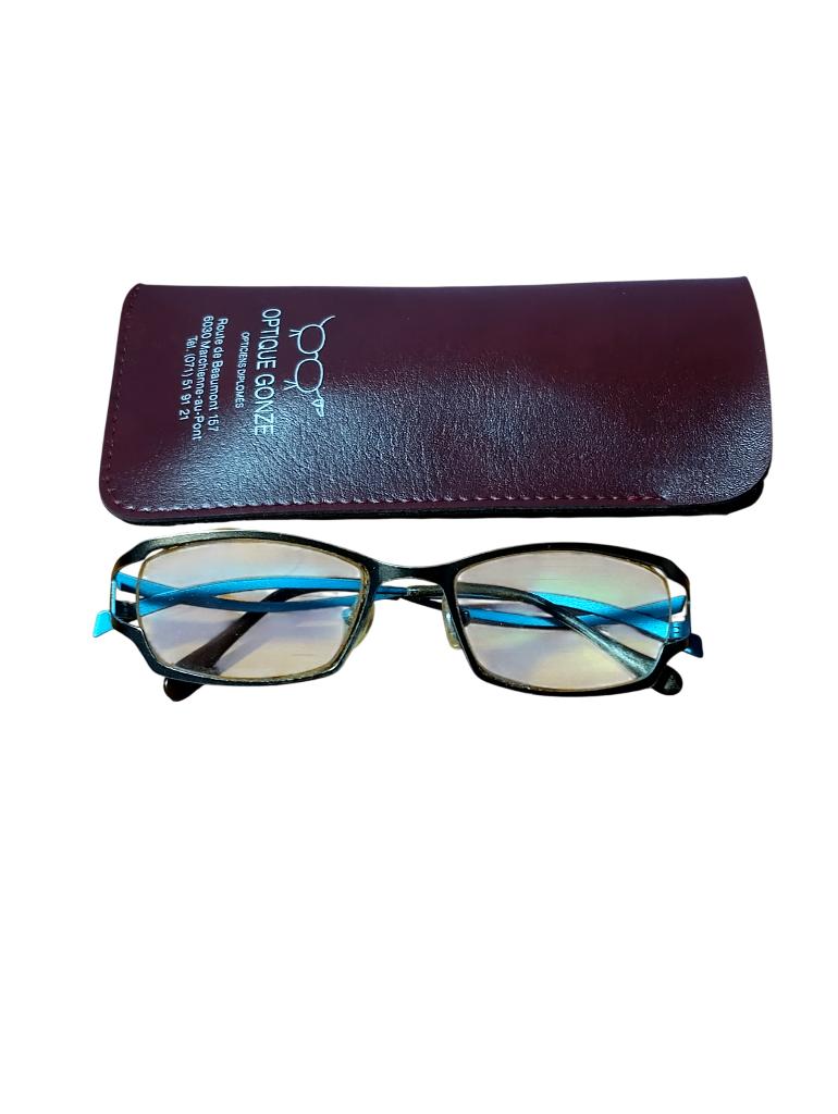 Monture de lunettes avec étui, Enlèvement, Utilisé, Lunettes