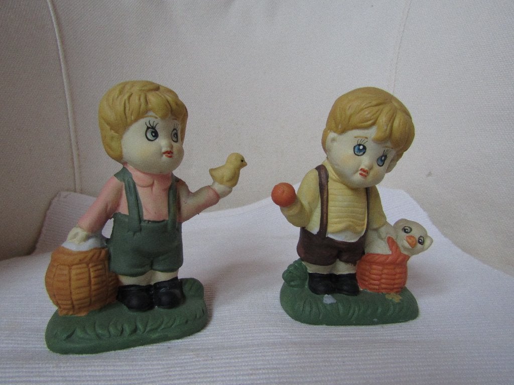 Magnifique duo de gamins en porcelaine allemande, Enlèvement ou Envoi
