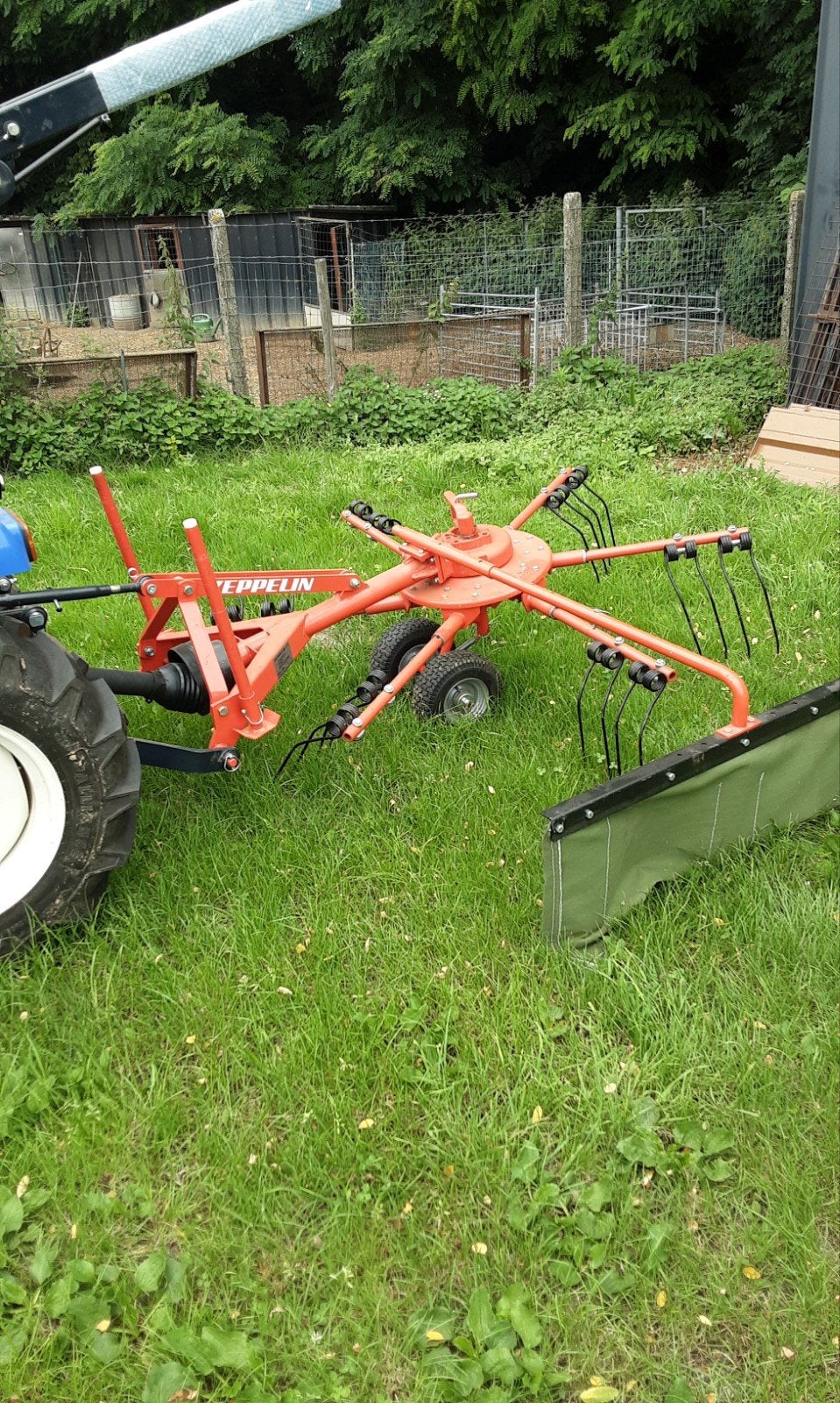 hark voor mini traktor, Ophalen