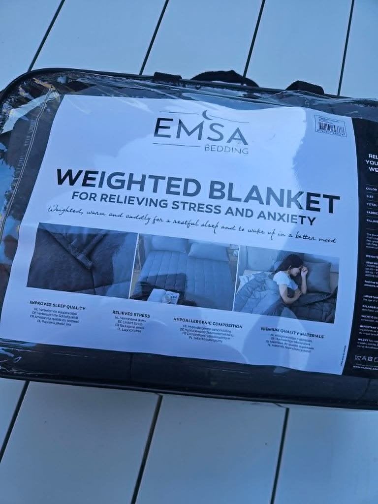 NIEUW EMSA Verzwaringsdeken 7 kg  – 150 x 200 cm, Huis en Inrichting, Slaapkamer | Beddengoed, Ophalen, Overige typen, Nieuw, Polyester
