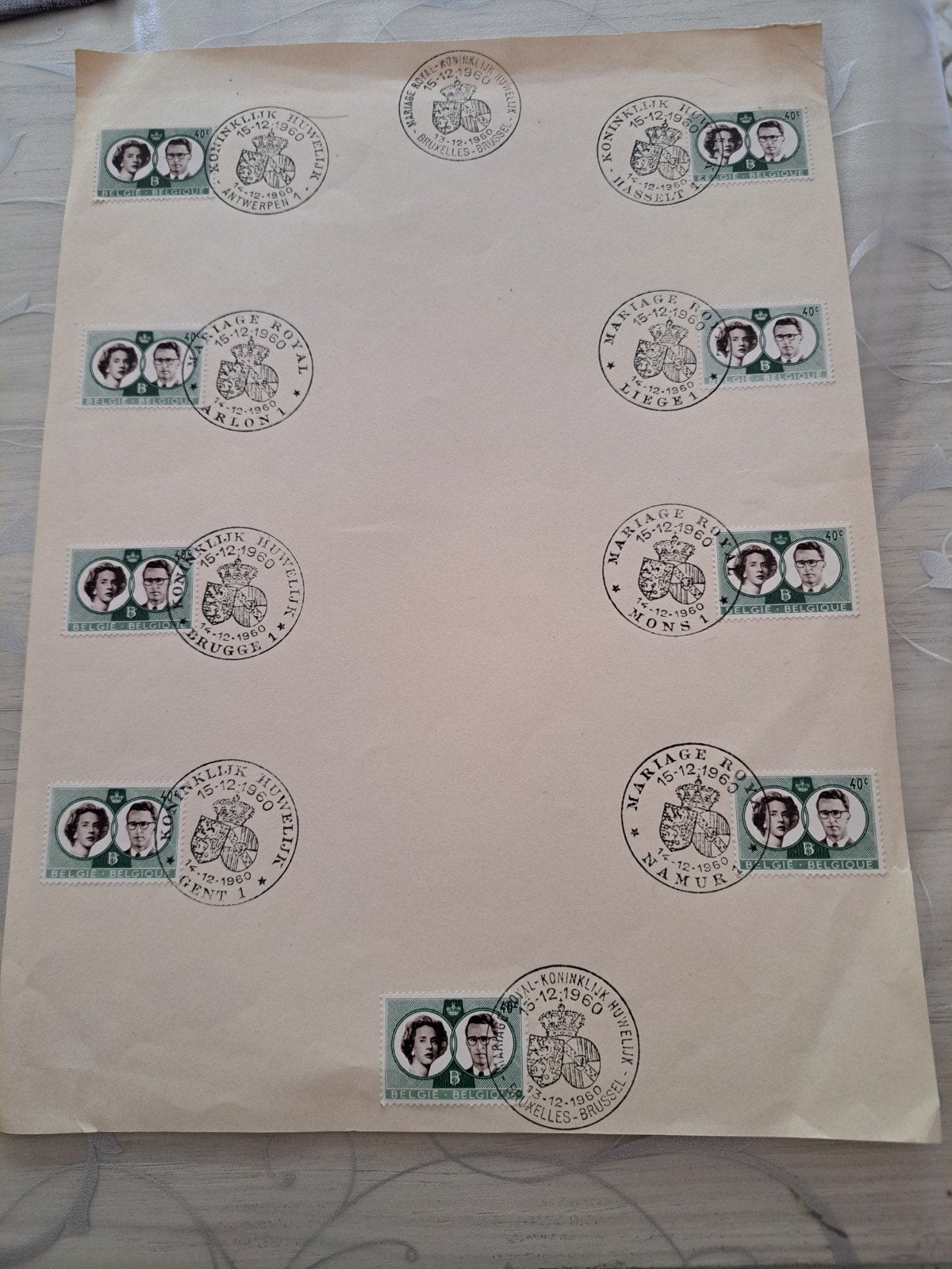 postzegels, Enlèvement