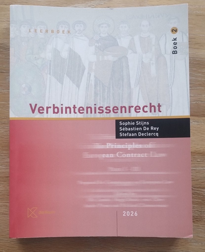 Leerboek Verbintenissenrecht - Boek 2 - editie 2026, Enlèvement, Comme neuf, Enseignement supérieur