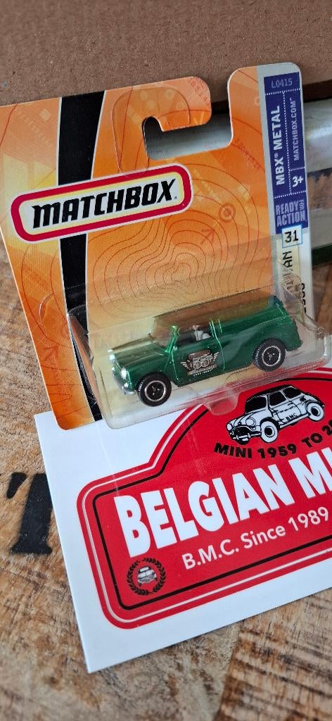 MINI AUSTIN VAN 1965 Green MATCHBOX Neuf s/carton Blister, Enlèvement, Neuf, Voiture
