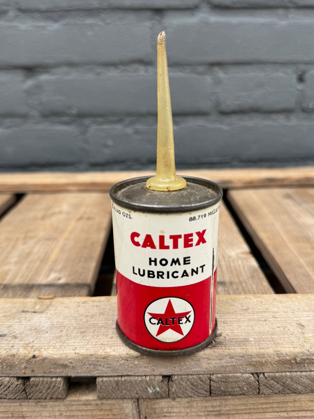 Bidon d'huile CALTEX, Collections, Marques & Objets publicitaires, Emballage, Enlèvement ou Envoi, ., Utilisé