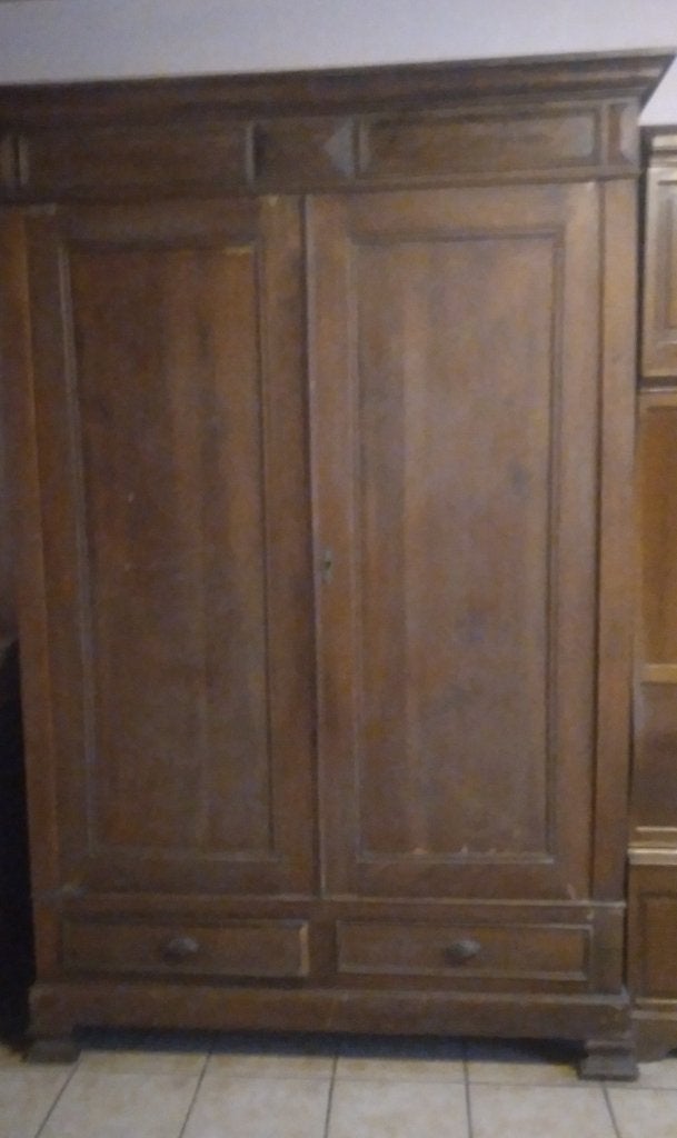 Antieke kledingkast, Huis en Inrichting, Ophalen, Gebruikt, 100 tot 150 cm, 200 cm of meer