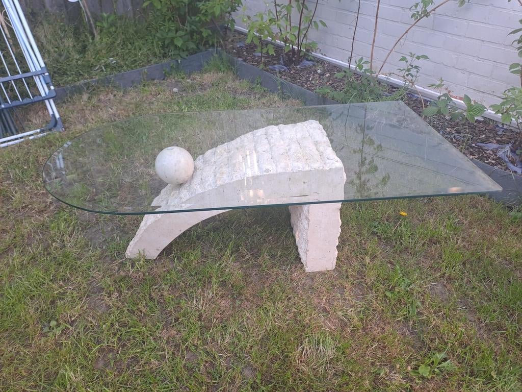 Mactan Stone Coffee Table by Magnussen Ponte, 1980s, Antiek en Kunst, Ophalen