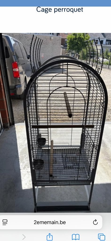 Cage perroquet, Enlèvement, Comme neuf, Métal