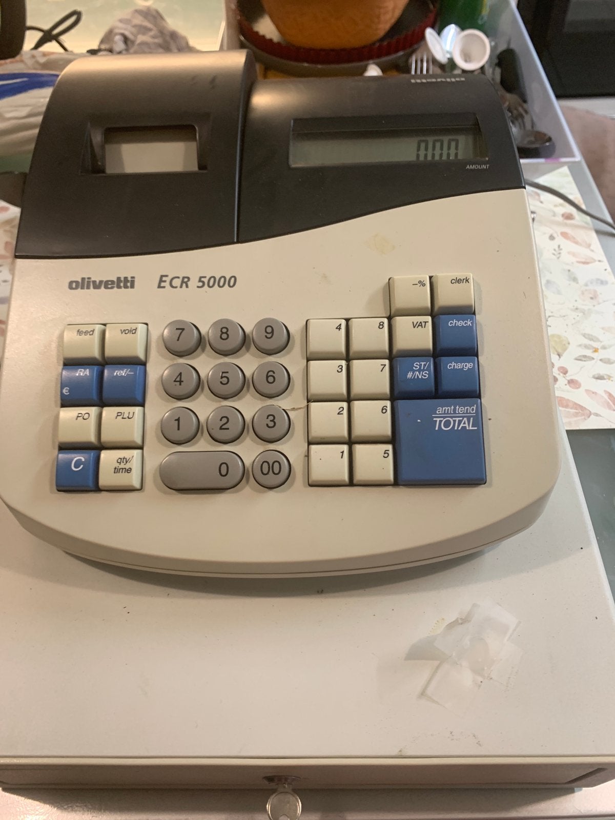 Olivetti ECR5000 electronisch kasregister, Antiquités & Art, Enlèvement