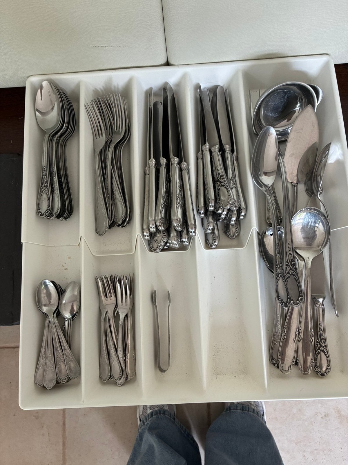 Volledige bestekset, Ophalen of Verzenden, Zo goed als nieuw, Inox of Chroom, Bestekset