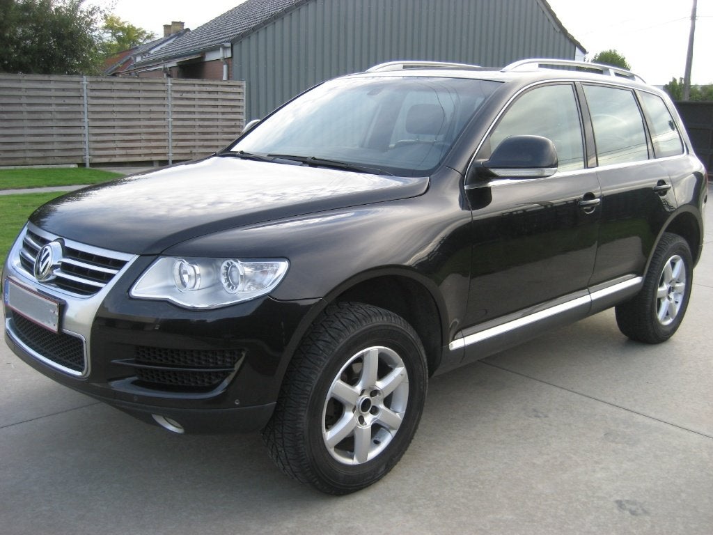 Volkswagen Touareg  2.5 TDi , LICHTE VRACHT, Auto's, Automaat, Zwart, Lederen bekleding, Zwart