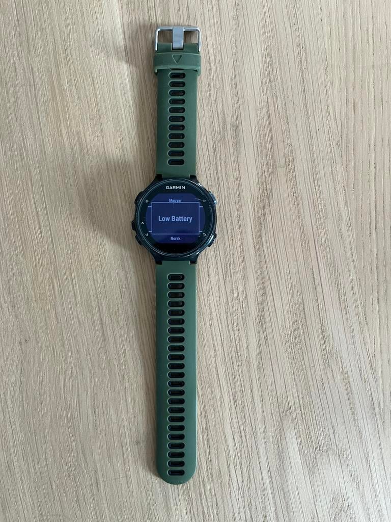 Garmin Forerunner 735XT, Handtassen en Accessoires, Sporthorloges, Gebruikt, Ophalen of Verzenden, Waterdicht, Groen