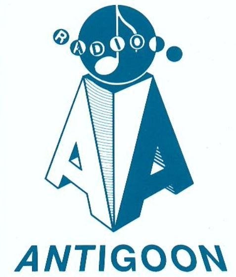 Sticker Radio Antigoon Antwerpen, Verzamelen, Ophalen of Verzenden, Zo goed als nieuw, Film, Tv of Omroep