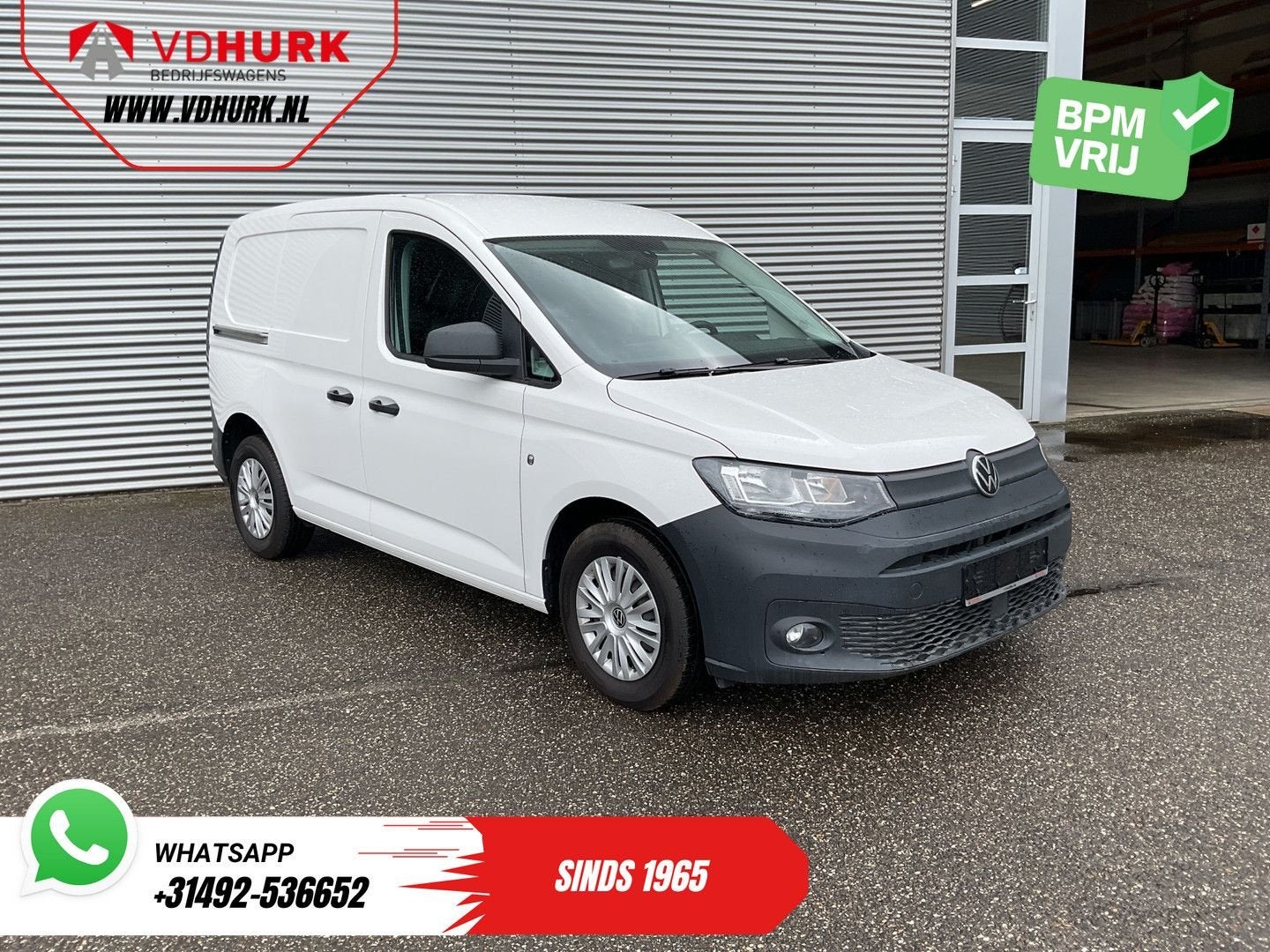 Volkswagen Caddy Cargo 2.0 TDI 100 pk Omvormer/ Sortimo/ Cru, Electronic Stability Program (ESP), Wit, Bedrijf, Te koop