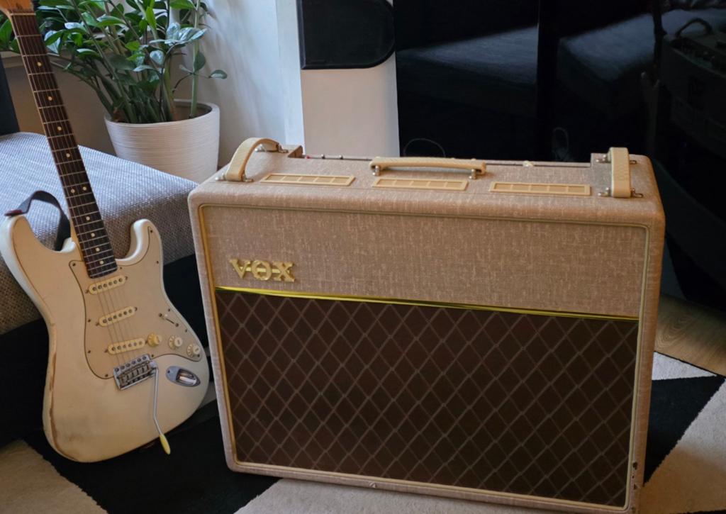 VOX AC30 HW2 top boost blue alnico + greenback, Ophalen, Gebruikt, Solid body, Overige merken