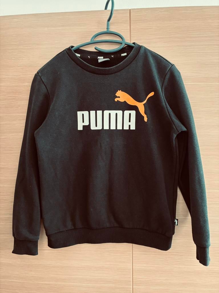 Sweat trui puma zwart maat 152 - 8€, Ophalen, Jongen of Meisje, Trui of Vest, Puma