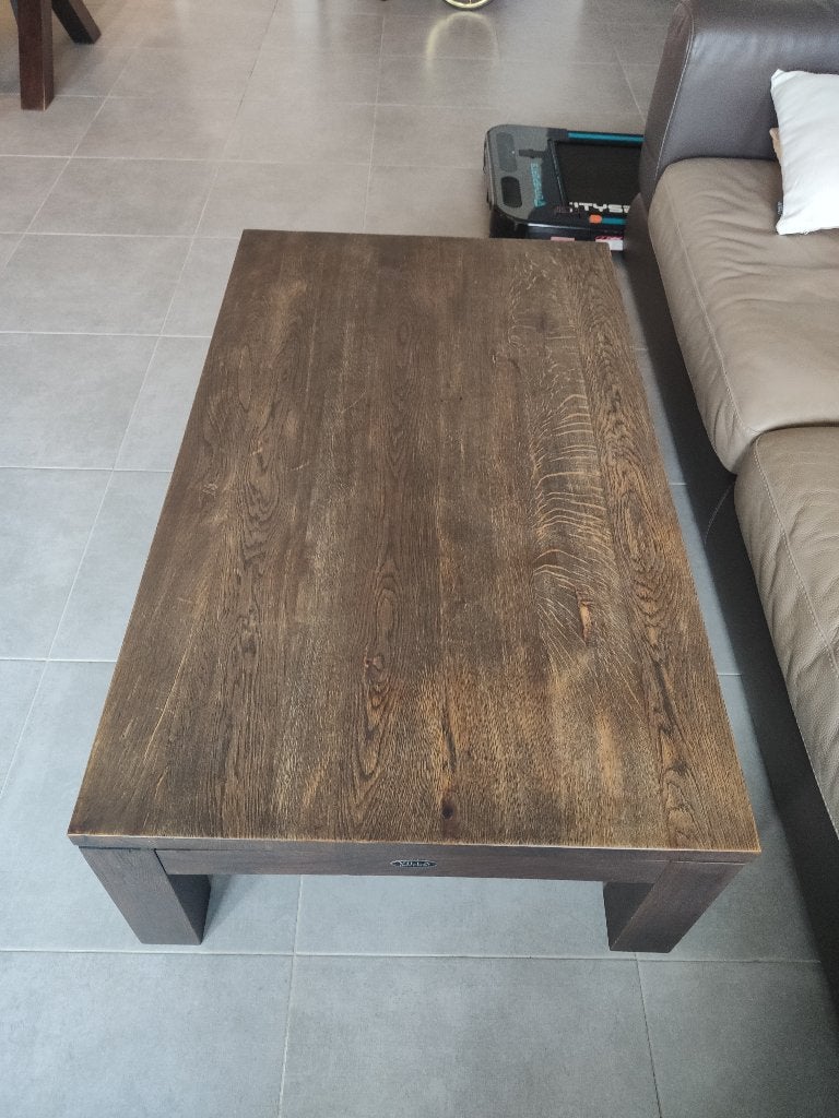 Table de salon en bois massif Villa Home Interiors, 50 à 100 cm, 100 à 150 cm, Enlèvement, Utilisé