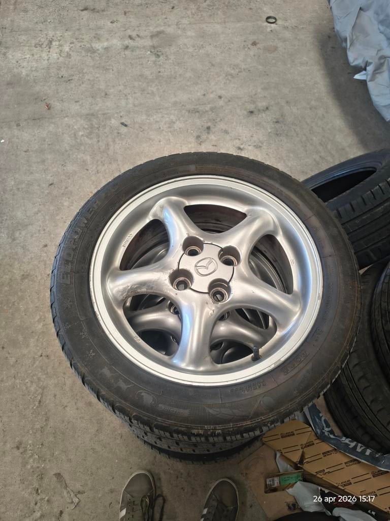 Mazda MX-5 (NB) velgenset 15 inch 4x100, Auto-onderdelen, Banden en Velgen, Ophalen, 15 inch