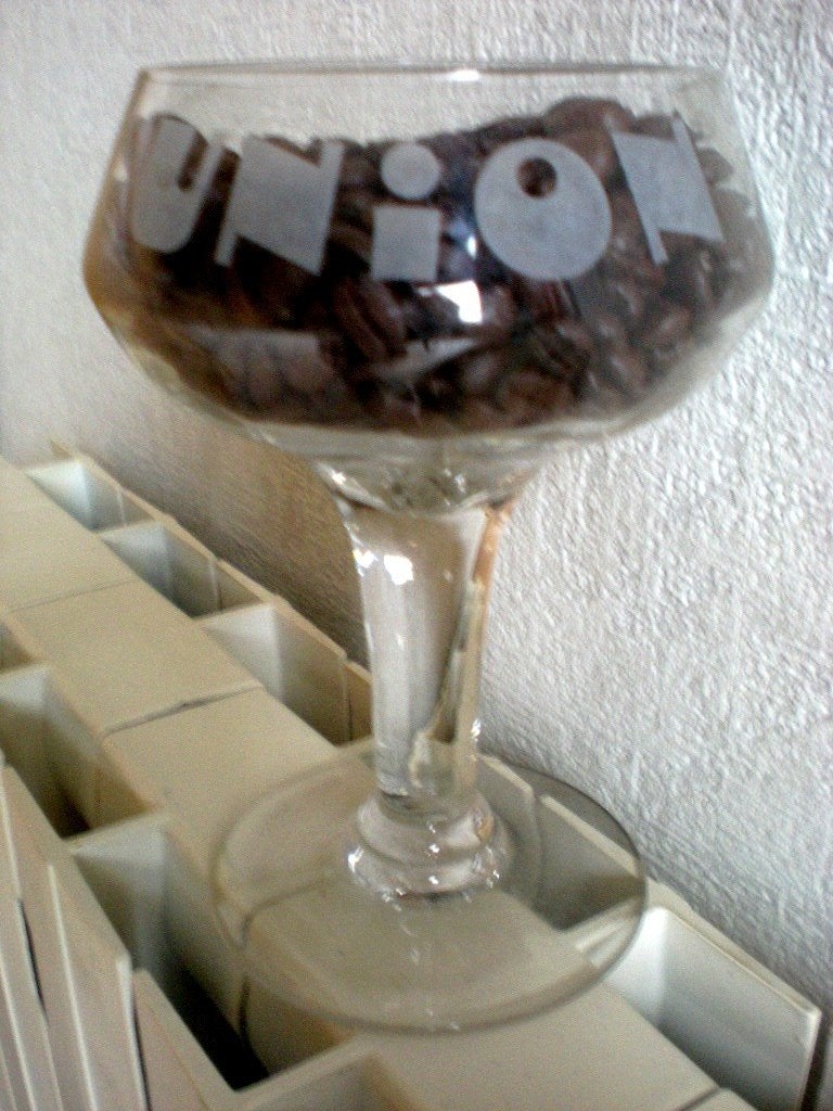 UNION  gezuurd, Ophalen of Verzenden, Zo goed als nieuw, Glas of Glazen