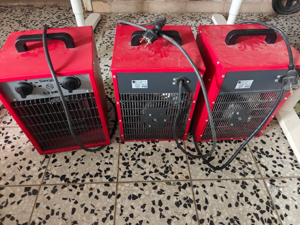 Radiateur d'atelier électrique Sencys 3,3 kW, 800 watts ou plus, Moins de 60 cm, Comme neuf, Enlèvement