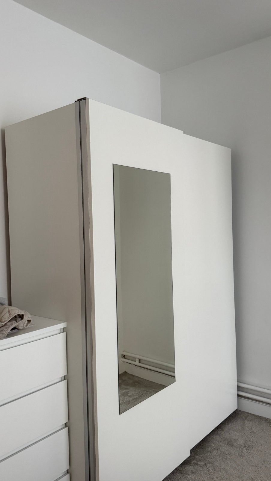 Armoire blanche IKEA, 1.95cm hauteur-1.50 large, Enlèvement, Comme neuf