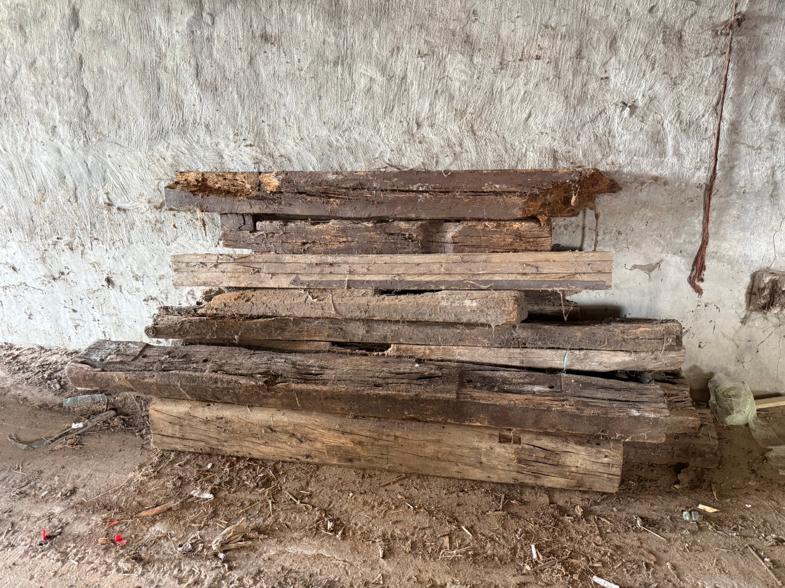 Balken, Doe-het-zelf en Bouw, Hout en Planken, Ophalen, Gebruikt