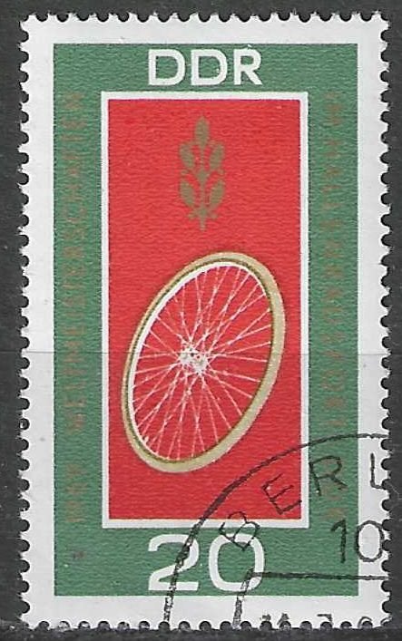 Duitsland DDR 1969 - Yvert 1188 - Wielrennen - Piste (ST), Verzenden, DDR, Gestempeld