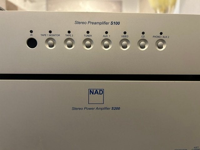 NAD S100 + S200 voor eind combi, Audio, Tv en Foto, Gebruikt, NAD, X, 120 watt of meer