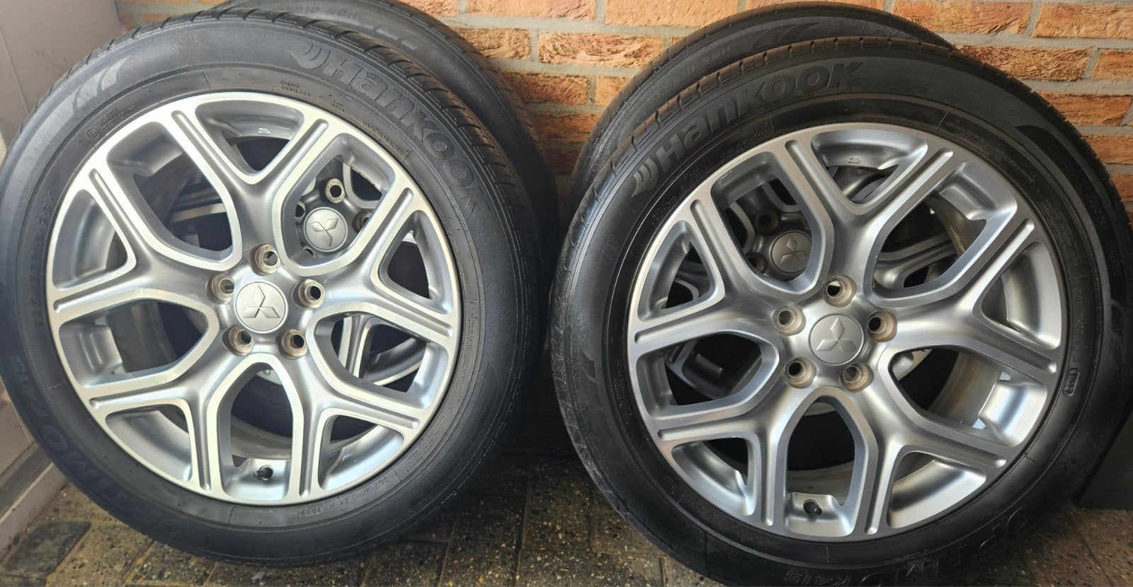 18" Mitsubishi Outlander Velgenset 5x114.3 Hankook 225-55R18, Auto-onderdelen, Ophalen, Mazda
