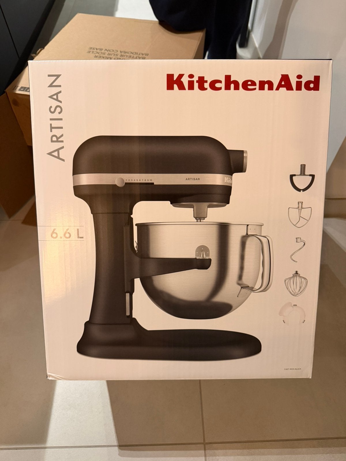 Kitchenaid keukenrobot artisan 6,6 l kom, Ophalen of Verzenden, Zo goed als nieuw