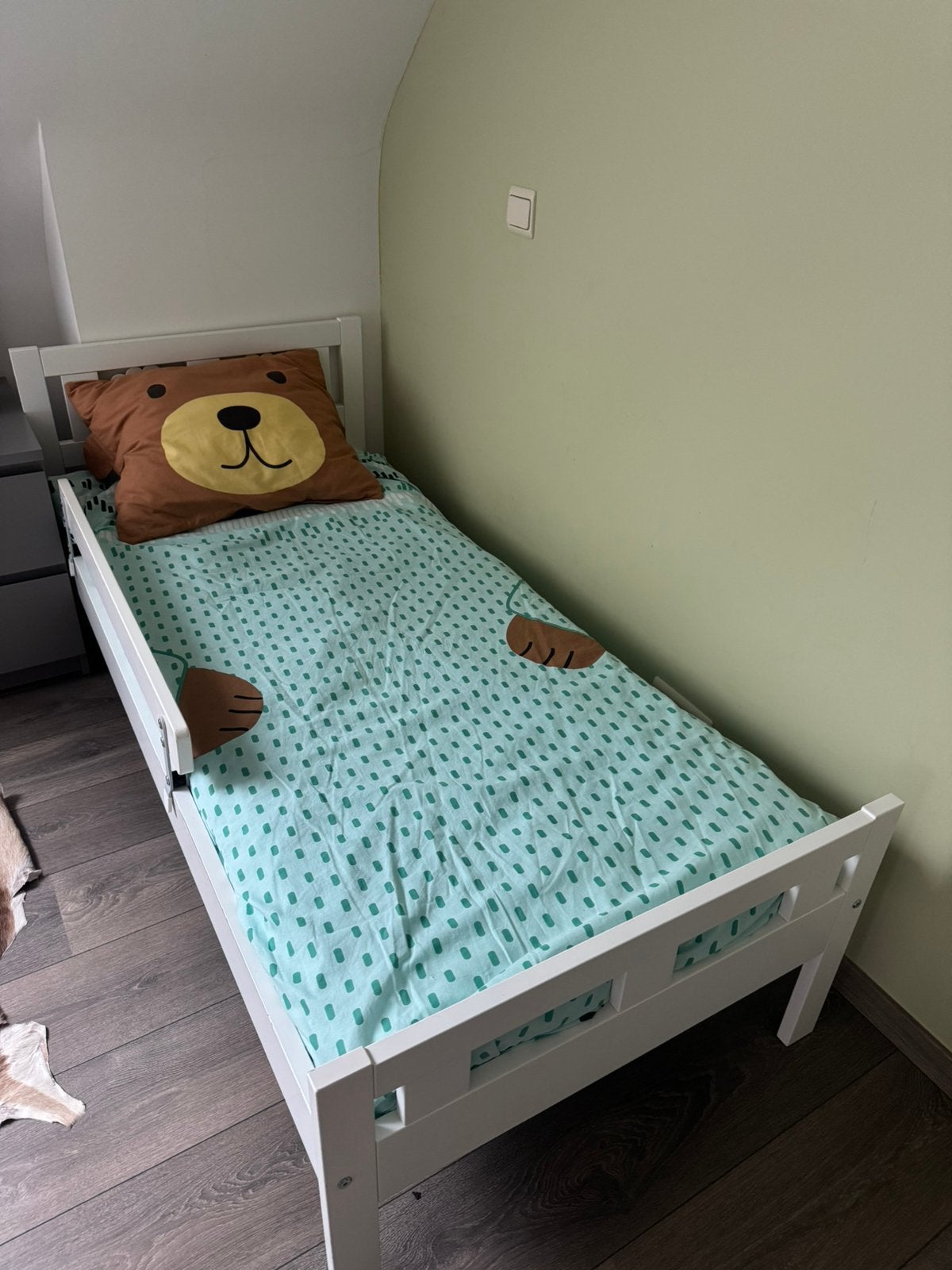 lit bébé 160x70, Sommier à lattes, 70 à 85 cm, Comme neuf, Enlèvement