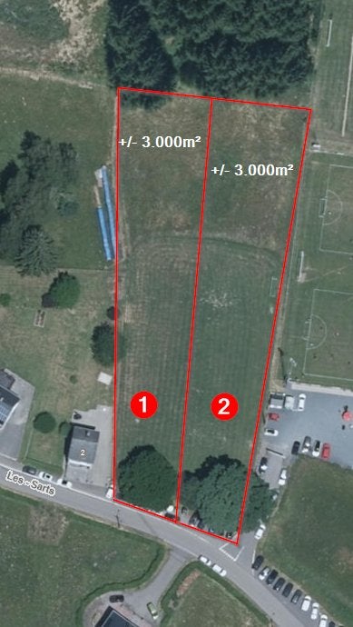 2 terrains à bâtir à Lierneux, 3000 m²/pc, prix compétitif, Lierneux, Ventes sans courtier, 1500 m² ou plus