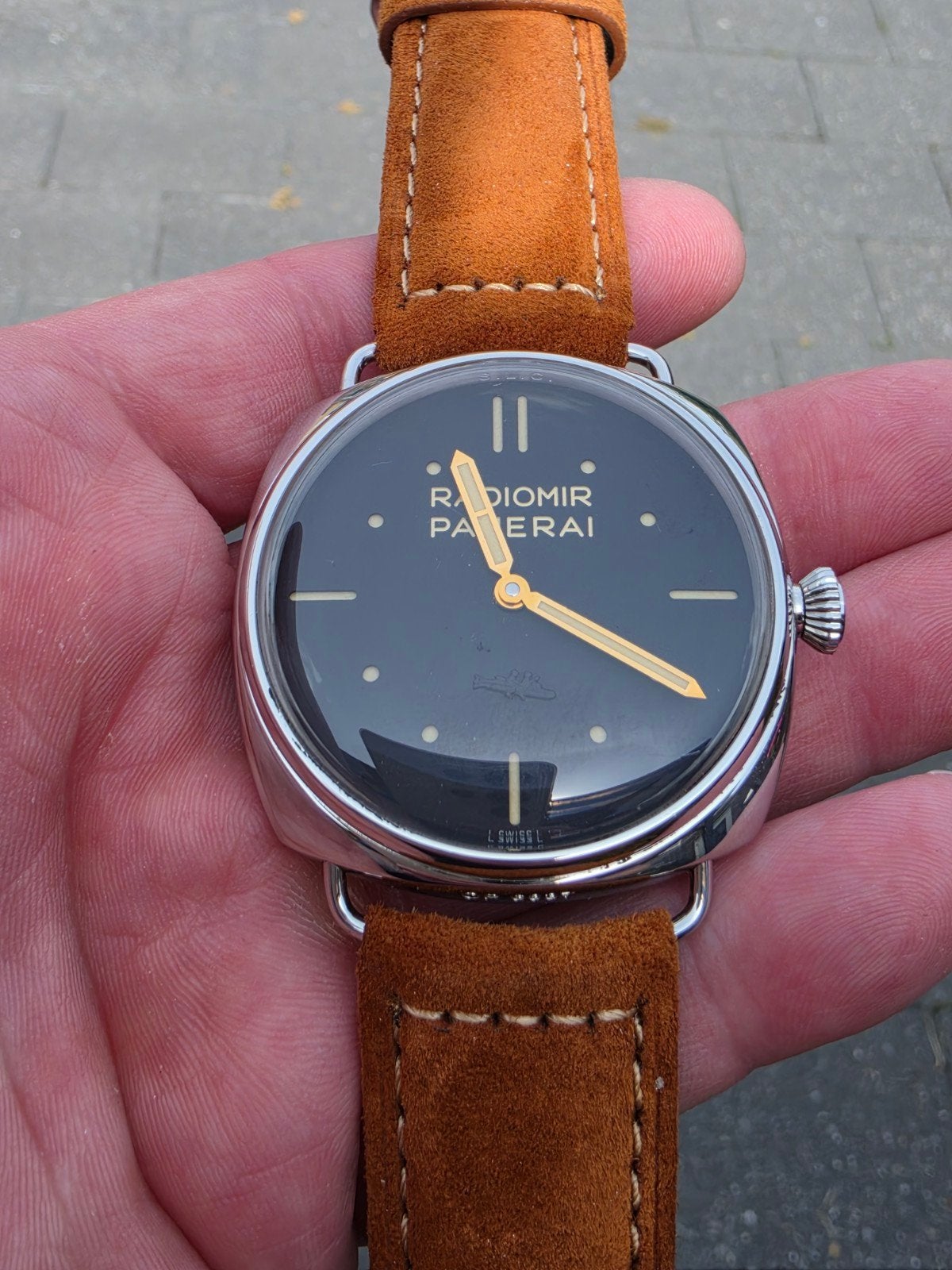 Radiomir Panerai days 47mm ref pam 425, Enlèvement ou Envoi, Breitling