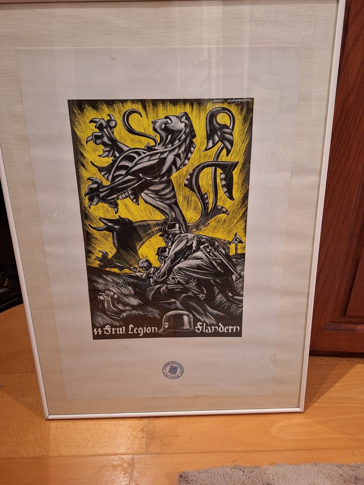 Affiche vlaamse strijders ., Ophalen, Overige soorten, Foto of Poster