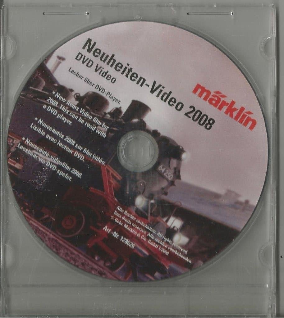 DVD-Video Nieuwigheden Märklin 2008, Ophalen of Verzenden, Zo goed als nieuw, Wisselstroom, Märklin
