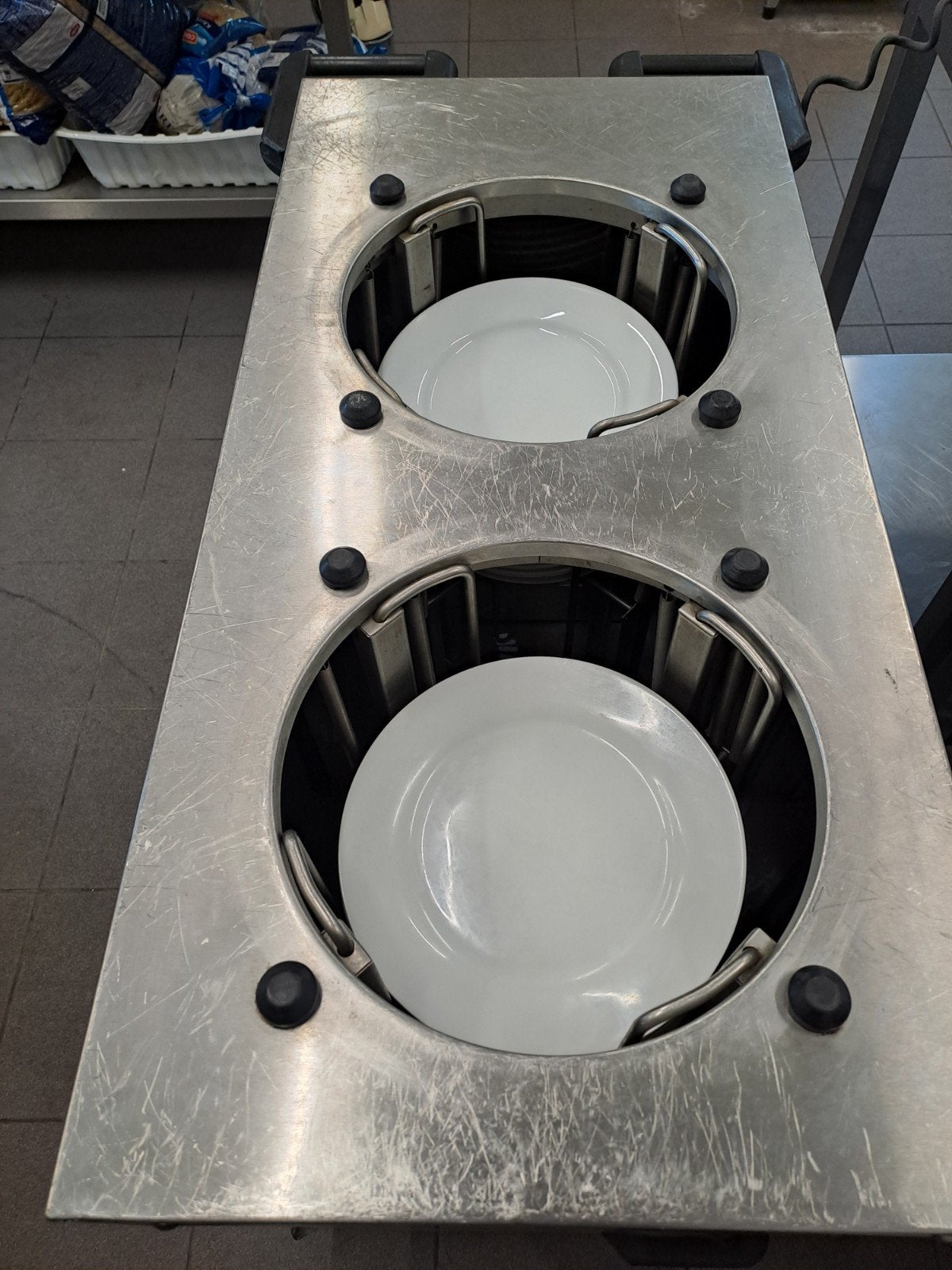 Mobiele borden warmer, Ophalen, Gebruikt