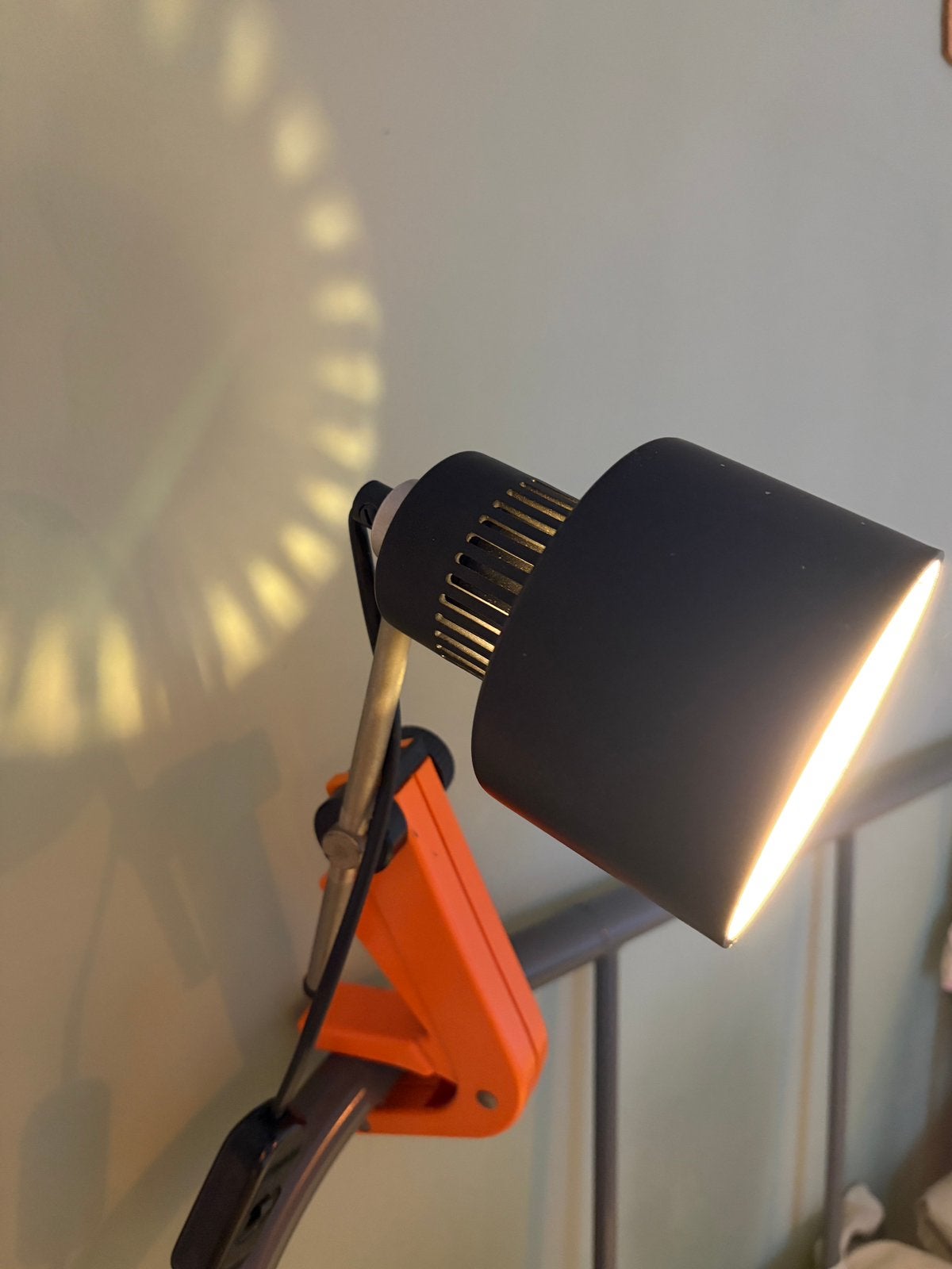 Vintage | klemlamp | bureaulamp, Ophalen, Bureaulamp, Vintage, Inclusief lichtbron