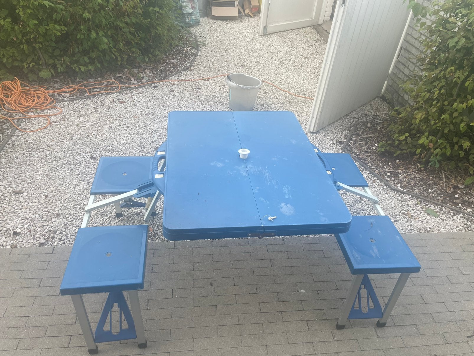 Opklapbare campingtafel kids, Caravans en Kamperen, Kampeermeubelen, Ophalen, Gebruikt, Campingtafel
