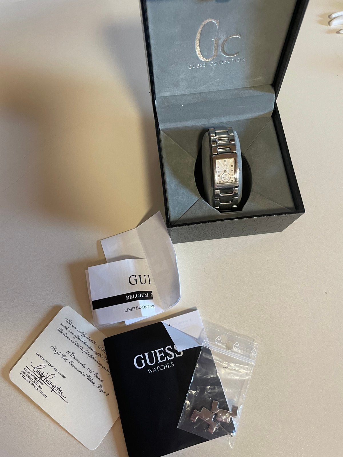 Horloge pols guess, Ophalen, Staal, Gebruikt, Staal