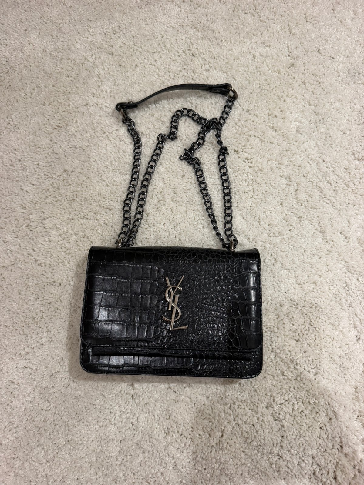 YSL handtas zwart, Handtassen en Accessoires, Ophalen of Verzenden, Zo goed als nieuw, Zwart, Handtas