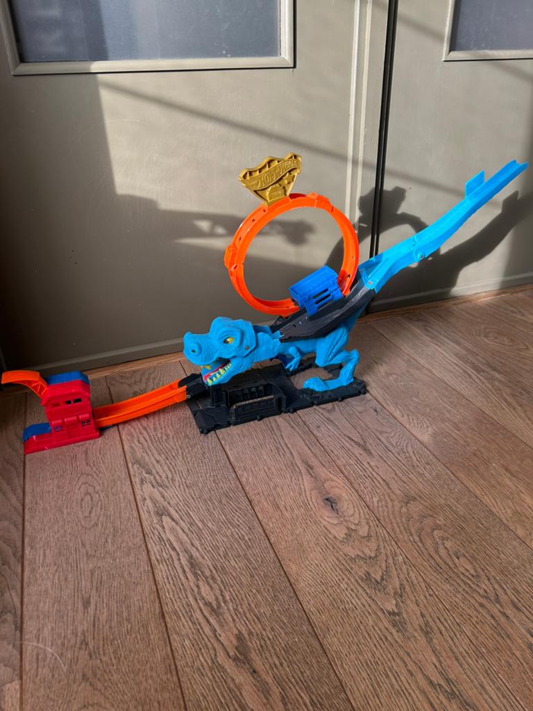 Hot Wheels t-rex stuntbaan, Enfants & Bébés, Jouets | Circuits, Enlèvement ou Envoi, Comme neuf, Hot Wheels