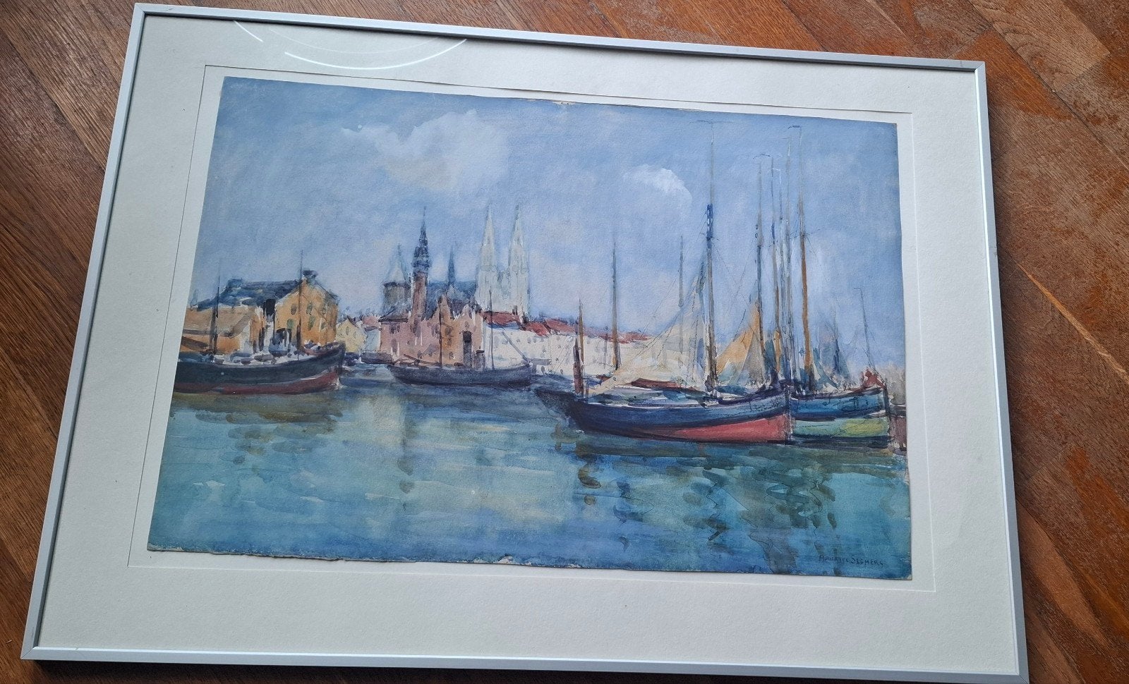œuvre de Maurice Seghers, Enlèvement ou Envoi, Aquarelle, Signé, Papier