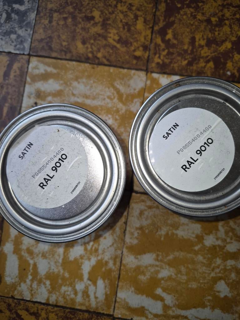 Peinture outdoor satiné blanc bois, Bricolage & Construction, Peinture, Vernis & Laque, Enlèvement, Blanc, Peinture