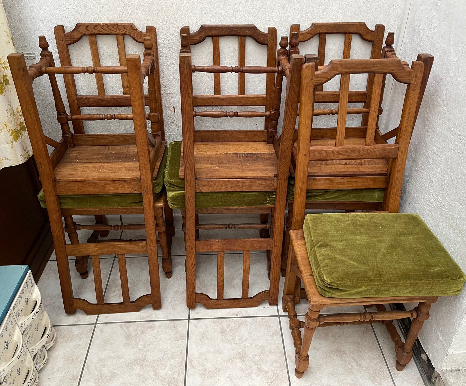 Chaises tb etat, Maison & Meubles, Chaises, Brun, Enlèvement, Bois, Cinq, Six Chaises ou plus