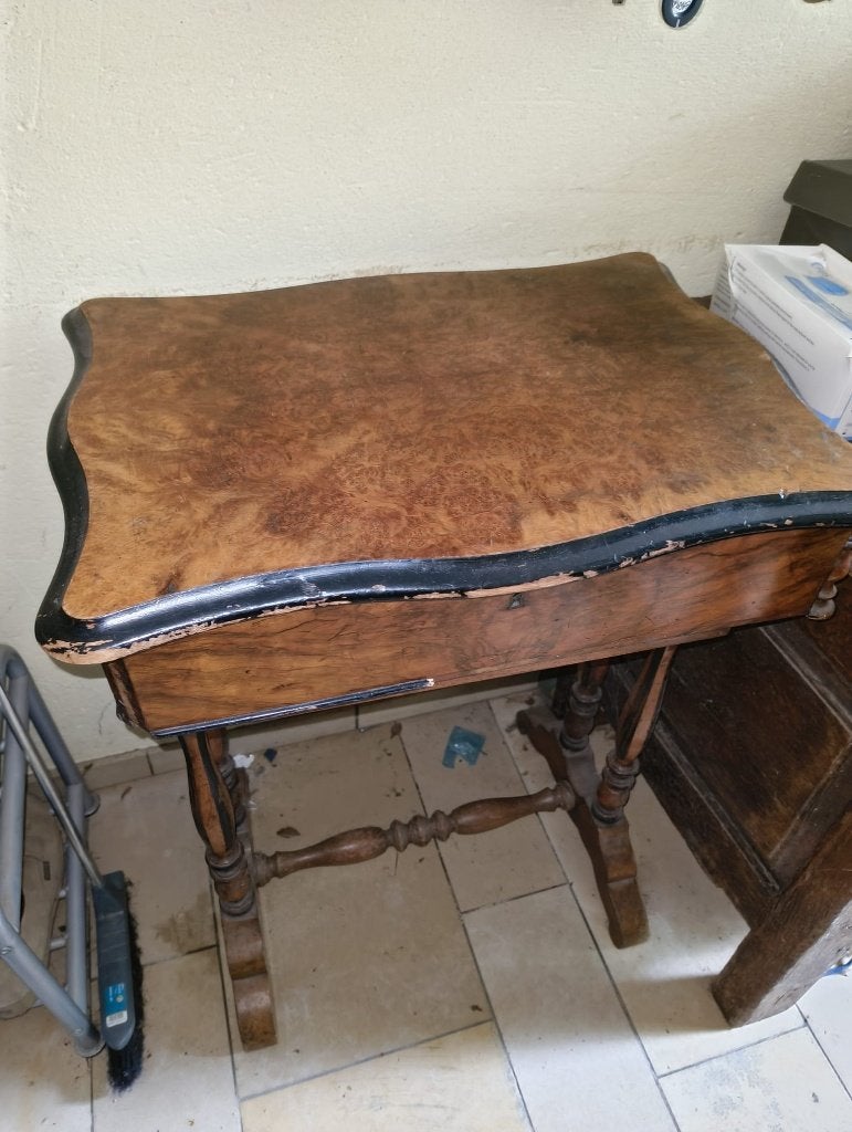 Coiffeuse ancienne/table à écrire à restaurer, Enlèvement ou Envoi