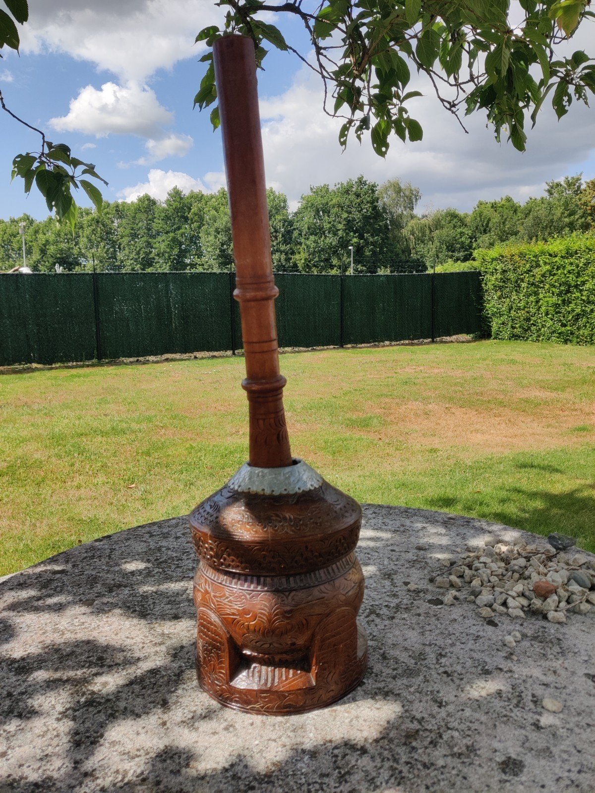 Mortier et pilon en bois Mihbaj/Mehbash, Antiquités & Art, Antiquités | Outils & Instruments, Enlèvement