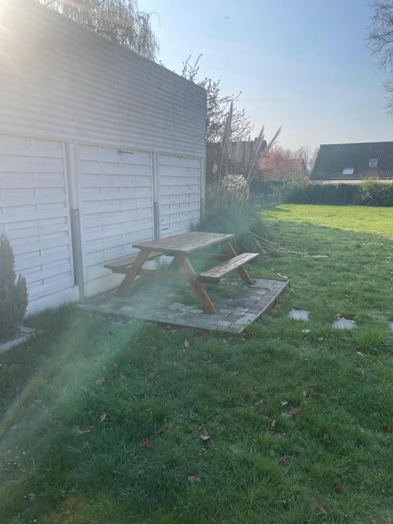 Banc de jardin, Enlèvement, Comme neuf, Rectangulaire, Bois de teck