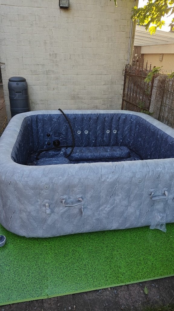 Opblaasbare jaccuzzi Lay-Z 5-7 personen, Ophalen, Gebruikt, Filter, Opblaasbaar