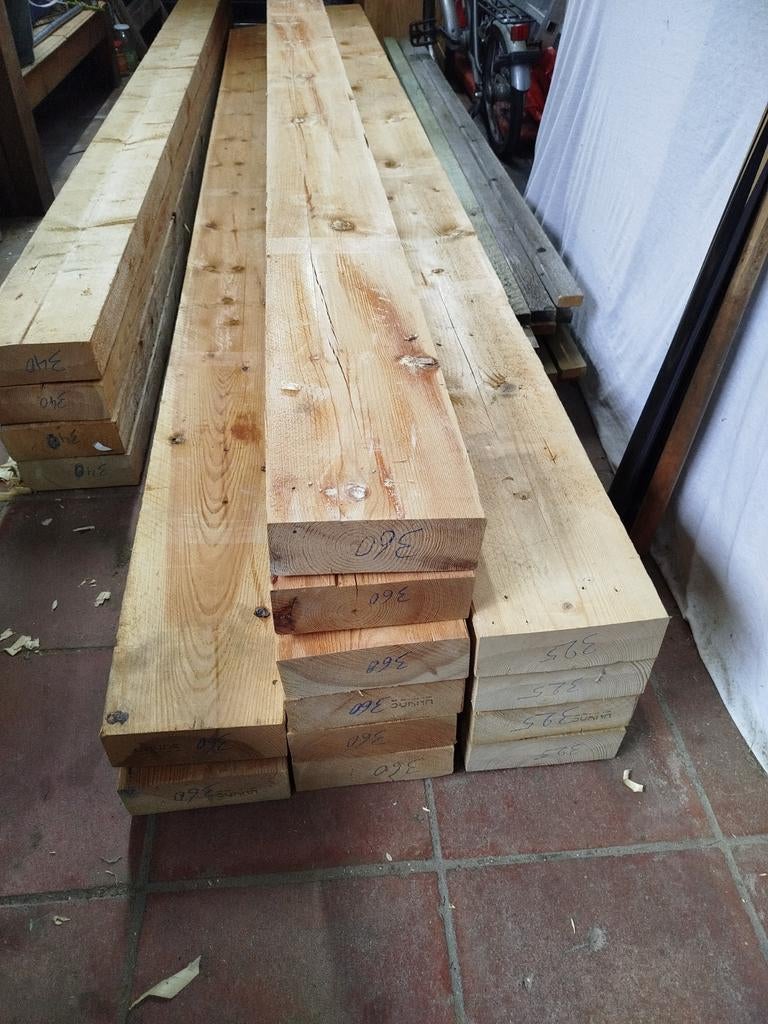 Balken, gording , metsersbalk , hout, timmerhout ,..., Doe-het-zelf en Bouw, Hout en Planken, Ophalen, Balk
