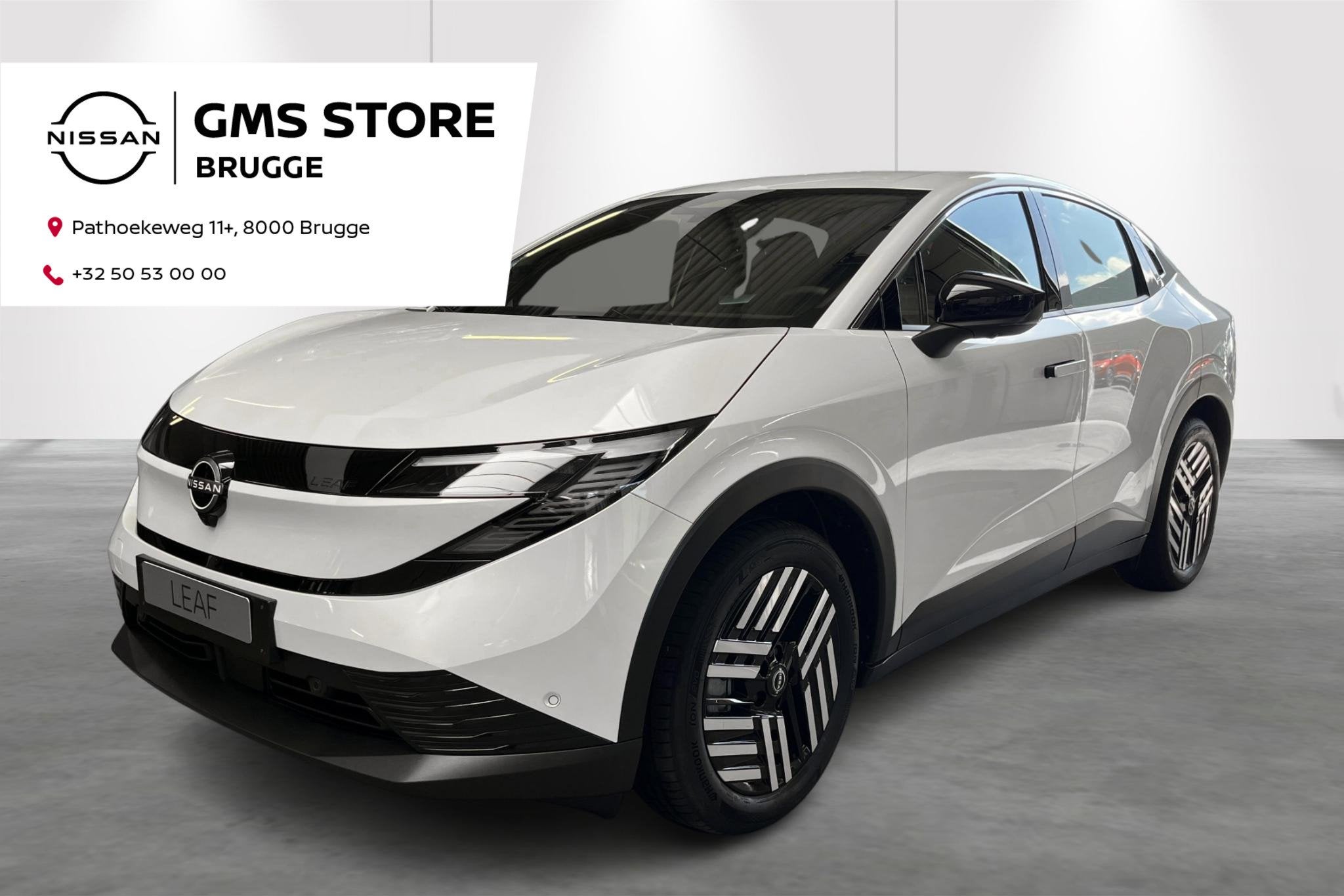 Nissan Leaf Engage Plus 52kWh directiewagen, Stof, 1864 kg, Wit, 5 zetels